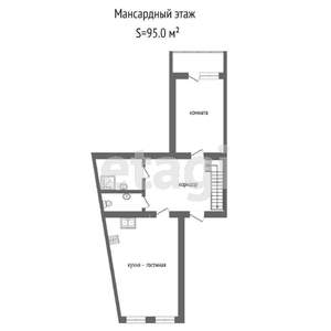 2-к квартира, вторичка, 95м2, 8/8 этаж
