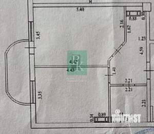 1-к квартира, вторичка, 44м2, 6/10 этаж