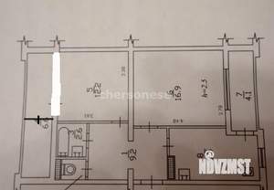 2-к квартира, вторичка, 52м2, 7/10 этаж