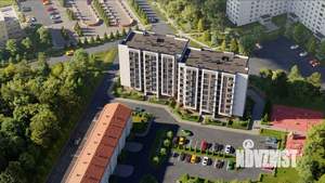 1-к квартира, строящийся дом, 48м2, 2/8 этаж