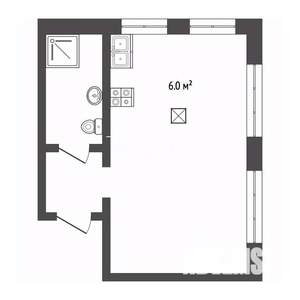 Студия квартира, вторичка, 25м2, 1/7 этаж