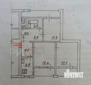 3-к квартира, вторичка, 70м2, 8/9 этаж