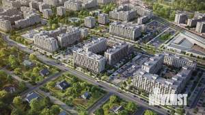 1-к квартира, строящийся дом, 42м2, 4/9 этаж