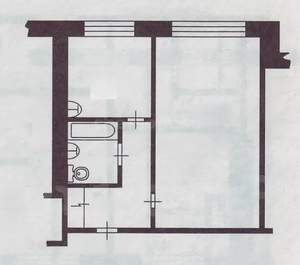 1-к квартира, вторичка, 32м2, 1/5 этаж