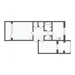 2-к квартира, вторичка, 55м2, 5/5 этаж