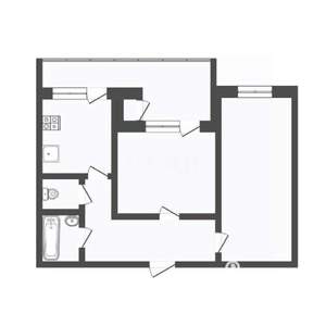 2-к квартира, вторичка, 54м2, 4/5 этаж