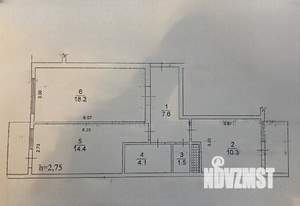 2-к квартира, вторичка, 63м2, 10/10 этаж