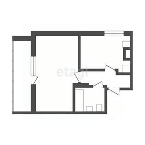 1-к квартира, вторичка, 40м2, 2/10 этаж