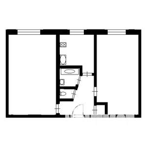 2-к квартира, вторичка, 59м2, 2/5 этаж