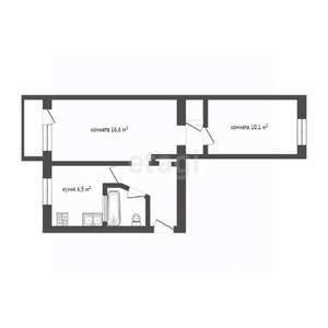 2-к квартира, вторичка, 43м2, 3/5 этаж