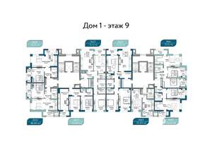 1-к квартира, вторичка, 48м2, 9/9 этаж