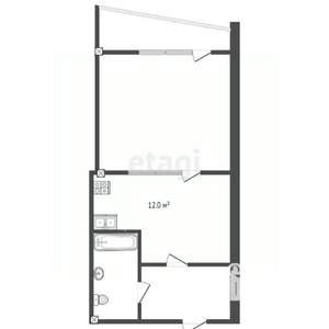 Студия квартира, вторичка, 72м2, 5/9 этаж