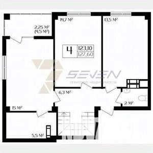 4-к квартира, вторичка, 123м2, 9/10 этаж