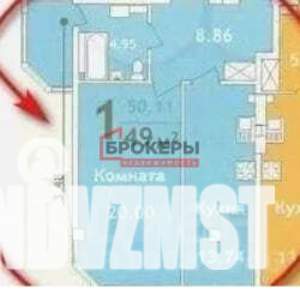 1-к квартира, вторичка, 48м2, 7/10 этаж