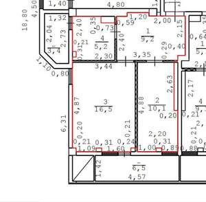 1-к квартира, вторичка, 41м2, 10/10 этаж