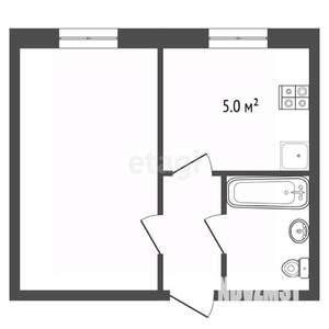 1-к квартира, вторичка, 28м2, 1/1 этаж