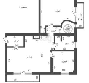 3-к квартира, вторичка, 125м2, 4/5 этаж