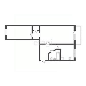 2-к квартира, вторичка, 42м2, 5/5 этаж