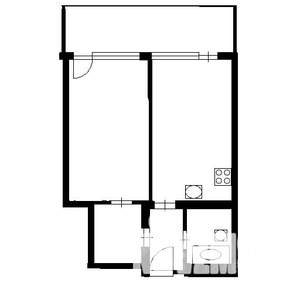 1-к квартира, вторичка, 37м2, 8/10 этаж