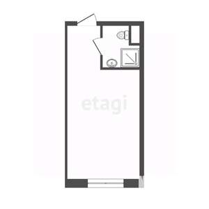 Студия квартира, вторичка, 26м2, 1/9 этаж