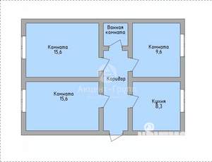 3-к квартира, вторичка, 62м2, 1/4 этаж