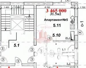 Студия квартира, вторичка, 149м2, 6/6 этаж