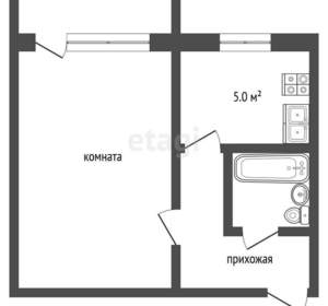 1-к квартира, вторичка, 31м2, 4/4 этаж