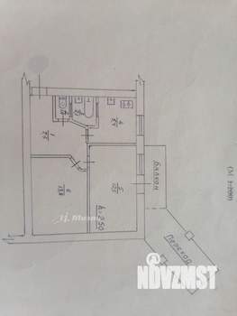 2-к квартира, вторичка, 53м2, 2/5 этаж