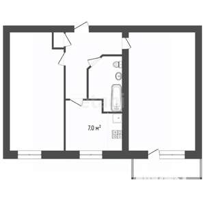 2-к квартира, вторичка, 44м2, 2/5 этаж