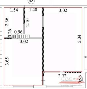 1-к квартира, вторичка, 33м2, 9/10 этаж
