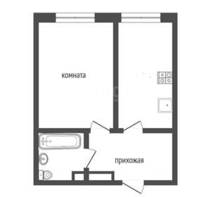 1-к квартира, вторичка, 42м2, 3/5 этаж
