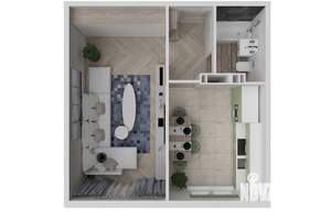 1-к квартира, вторичка, 36м2, 4/12 этаж