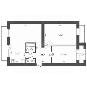 3-к квартира, вторичка, 77м2, 1/5 этаж