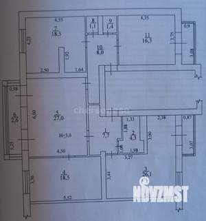 3-к квартира, вторичка, 133м2, 3/5 этаж