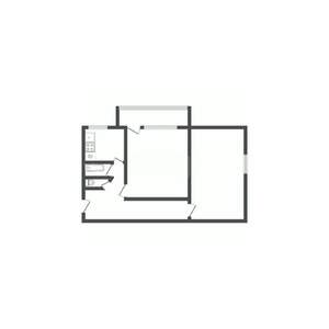 2-к квартира, вторичка, 45м2, 1/4 этаж