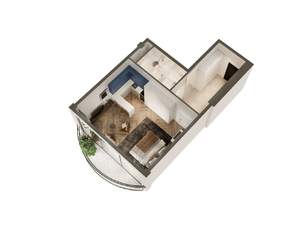 Студия квартира, вторичка, 48м2, 2/7 этаж