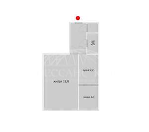 1-к квартира, вторичка, 40м2, 5/5 этаж