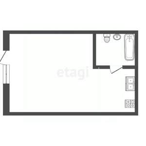 Студия квартира, вторичка, 20м2, 1/1 этаж