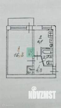 1-к квартира, вторичка, 31м2, 5/5 этаж