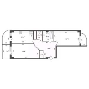 2-к квартира, вторичка, 73м2, 6/10 этаж