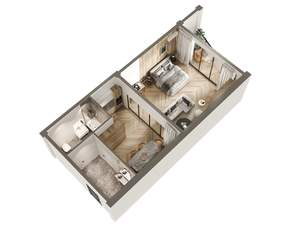 Студия квартира, вторичка, 75м2, 7/7 этаж