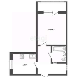 1-к квартира, вторичка, 31м2, 8/9 этаж