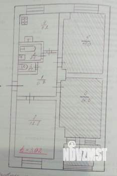 3-к квартира, вторичка, 65м2, 1/3 этаж
