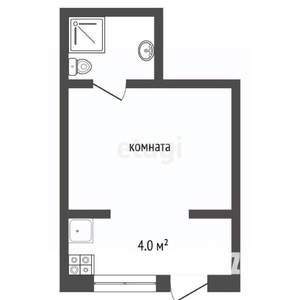 Студия квартира, вторичка, 20м2, 1/1 этаж