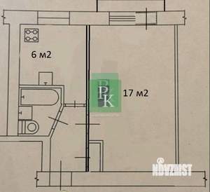 1-к квартира, вторичка, 31м2, 1/5 этаж