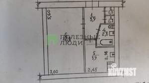 1-к квартира, вторичка, 30м2, 1/5 этаж