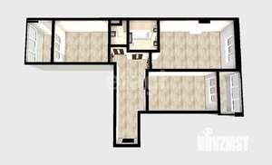 2-к квартира, вторичка, 73м2, 3/16 этаж