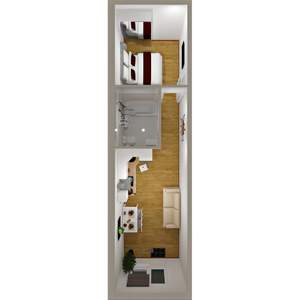 1-к квартира, вторичка, 29м2, 1/3 этаж