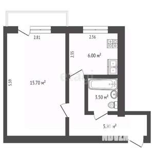 1-к квартира, вторичка, 31м2, 4/5 этаж