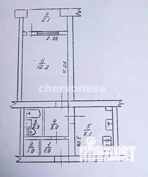 1-к квартира, вторичка, 29м2, 3/5 этаж